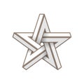 Impossible star. Vector Illustrstion Royalty Free Stock Photo