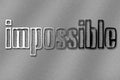 Impossible word