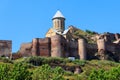 Impregnable ancient fortress Narikala and church of St. Nicholas in Tbilisi, Georgia