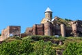 Impregnable ancient fortress Narikala and church of St. Nicholas in Tbilisi, Georgia