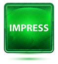 Impress Neon Light Green Square Button