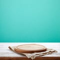 Impress your guests with this elegant wooden pizza board and napkin, mock up in perspective.