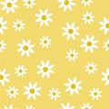 Daisy Flower Fashion Vector Seamless