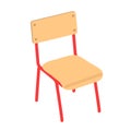 School chair vector clipart