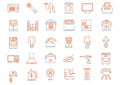 Set of Household devices and appliance icons, suitable for a wide range of digital creative projects