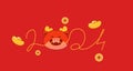 Chinese new year dragon whiskers numbers 2024 shape