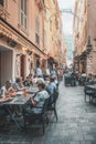 Impression of the narrow streets in the old town of Monaco