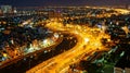 Impression night landscape of Asia city Royalty Free Stock Photo