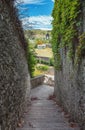 Impression of the village Viviers in the Ardeche region of Franc Royalty Free Stock Photo