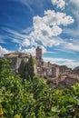 Impression of the village Viviers in the Ardeche region of Franc Royalty Free Stock Photo