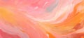 Impressionist background with ethereal pink and peach paint strokes blending harmoniously