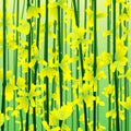 Impressionist Forsythia background