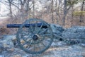 Impressionistic Style Artwork of an American Civil War Cannon