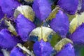 Impressionistic Style Artwork of a Purple Flower