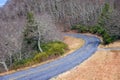 Impressionistic Style Artwork of Roadway Meandering Through the Autumn Appalachian Mountains Along the Blue Ridge Parkway