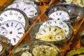 Impressionistic Style Artwork of a Watch Repair Shop: Effects of Time on Collection of Old, Broken and Discarded Watches