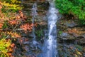 Impressionistic Style Painting of an Autumn Waterfall