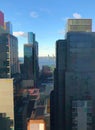 Impressionistic View of New York City Skyscrapers