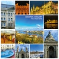 Impressions of Budapest, Collage from Travel Images Royalty Free Stock Photo