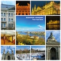 Impressions of Budapest, Collage from Travel Images Royalty Free Stock Photo