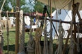 Impressions of a camp life on a medieval festival in Germany