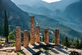 Impressions of the famous ancient site of Delphi in Northern Greece Royalty Free Stock Photo