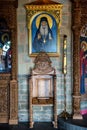 Inside View of Holy Monastery of Varlaam Royalty Free Stock Photo