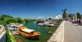 Tourists boat on Lake Skadar, Montenegro