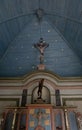 Beautiful ancient chapel Sainte Barbe in Brittany