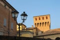 Impressive ancient fortress in Vignola Royalty Free Stock Photo