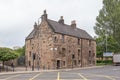 Impressive Ancient Glasgow architecture looking over to `Provand`s Lordship` the Oldest house in Glasgow