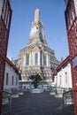 Impressive architectural details of Wat Arun (The Temple of Dawn) in Bangkok