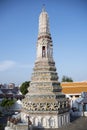 Impressive architectural details of Wat Arun (The Temple of Dawn) in Bangkok