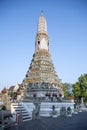 Impressive architectural details of Wat Arun (The Temple of Dawn) in Bangkok