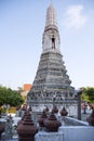 Impressive architectural details of Wat Arun (The Temple of Dawn) in Bangkok