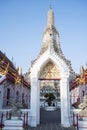 Impressive architectural details of Wat Arun (The Temple of Dawn) in Bangkok