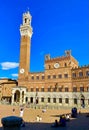 The charming medieval town of Siena in Tuscany Royalty Free Stock Photo