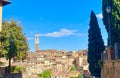 The charming medieval town of Siena in Tuscany Royalty Free Stock Photo