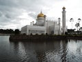The impressive architecture of the Sultan Omar Ali Saifuddin Mosque in Brunei