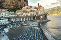 Impressive Atrani Village Landscape at Amalfi Coast Royalty Free Stock Photo