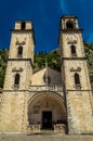 The impressive Roman Catholic Cathedral of Saint Tryphon, Kotor, Montenegro Royalty Free Stock Photo