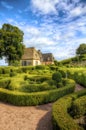 Impressive Boxwoods in Les Jardins de Marqueyssac, Dordogne, France Royalty Free Stock Photo