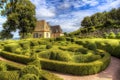 Impressive Boxwoods in Les Jardins de Marqueyssac, Dordogne, France Royalty Free Stock Photo