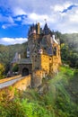 Impressive Burg Eltz over sunset,medieval castle in Germany.