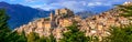 Beautiful mountain village Caccamo in Sicily, Italy Royalty Free Stock Photo