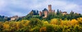 Medieval towns and castles of Italy - Castell` Arquato in Emilia- Royalty Free Stock Photo