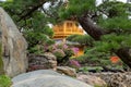 Impressive Chi Lin Nunnery Buddhist temple in Hong Kong surrounded by lush greenery Royalty Free Stock Photo