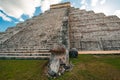 Impressive Chichen Itza Maya Pyramid called El Castillo, mexico