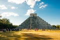 Impressive Chichen Itza Maya Pyramid called El Castillo, mexico