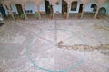 Impressive Cobblestone Courtyard of the Regional History Museum in Cusco Old City, Peru Royalty Free Stock Photo